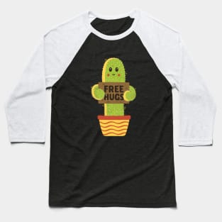 Free Hugs Cactus Baseball T-Shirt